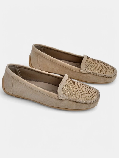 Royalfashion Ženske mokasine z rhinestones Ezuess