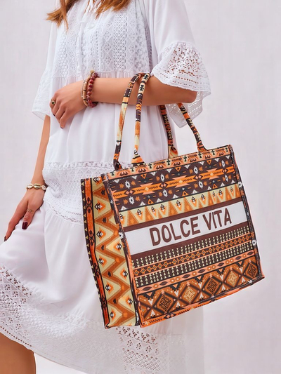 Royalfashion Platnena torba Dolce Vita Mood