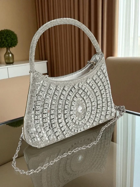 Royalfashion Ženska ročna torbica s cirkoni Sova Glint