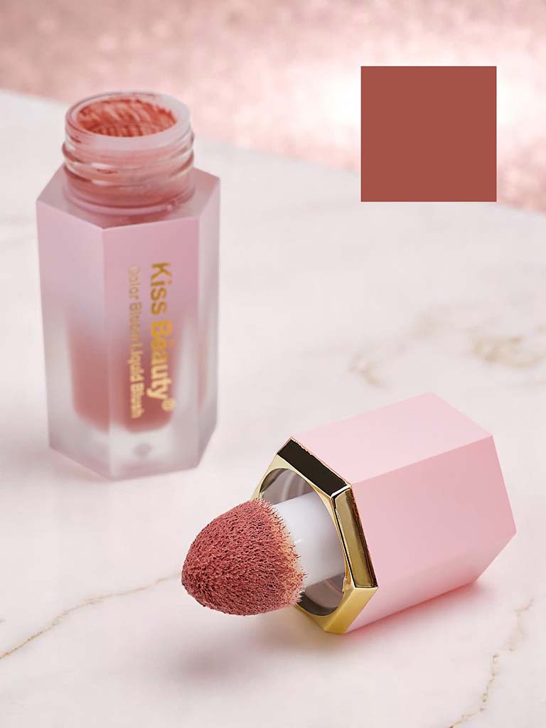 Kiss Beauty tekoče šminka z aplikatorjem v barvi sončnega zahoda