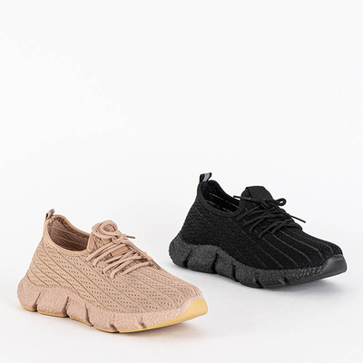 Royalfashion Czarne damskie sportowe buty Noliko