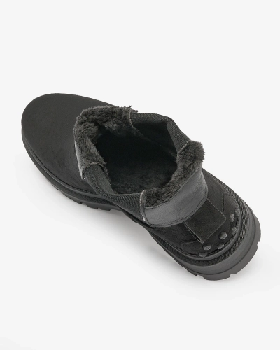 Royalfashion Črni izolirani ženski škornji Comfy Walk