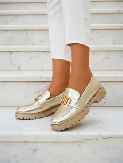 Zlati Mokasini Chloé Eleganten Ženski Stil