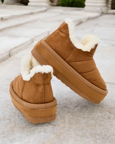 Royalfashion Ženski kratki škornji Zoeno a'la snow boots