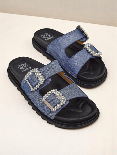 Royalfashion ženske natikače z zaponkami Mrs Aurora