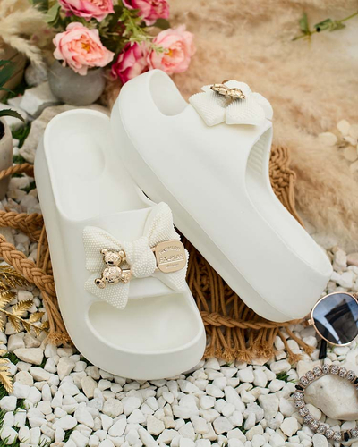 Royalfashion Ženske gumijaste japonke z okrasnim lokom Afeen