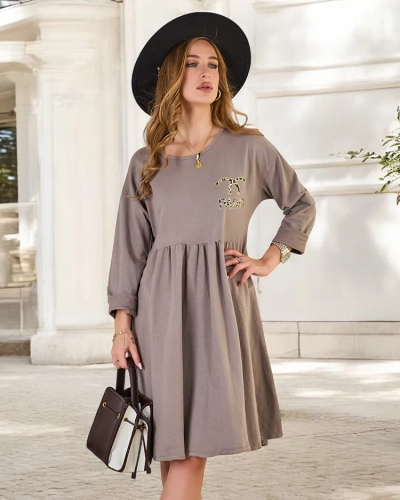 Royalfashion Ženska obleka iz blaga