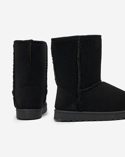 Royalfashion Črni škornji a'la snow boots za ženske Leaner