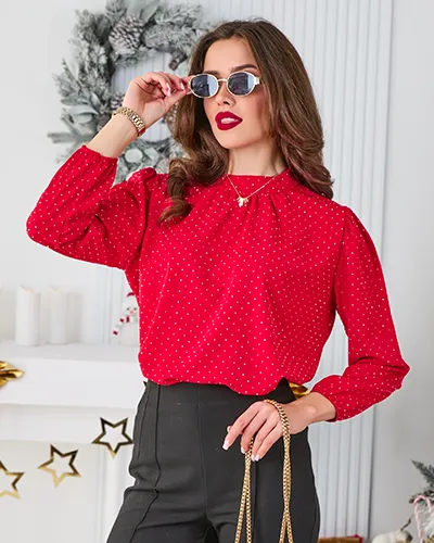 Royalfashion Ženska bluza z diamanti