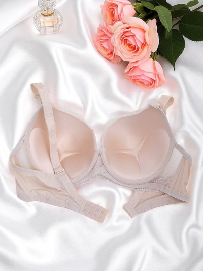 Royalfashion Ženski podloženi nedrček s čipko Coco Lift