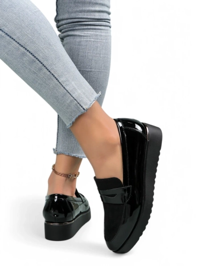 Royalfashion Ženski lakirani mokasini Afidale