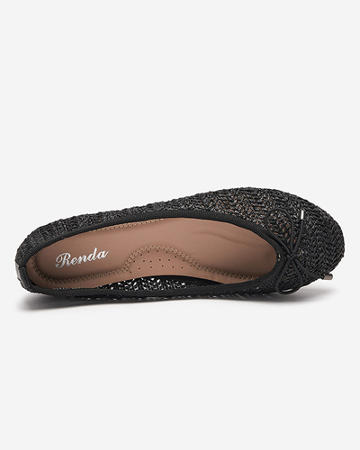 Royalfashion damskie plecione balerinki Wewo