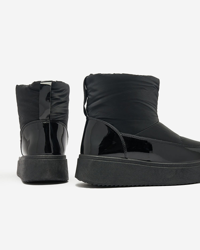 Royalfashion Black Maderta slip-on ženski snežni škornji