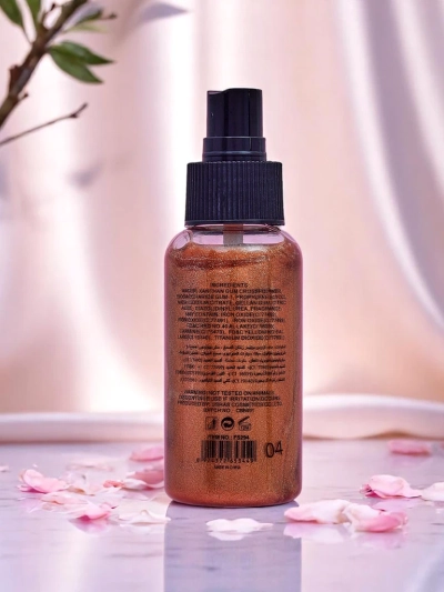 Spray za sijaj za obraz in telo z bleščicami