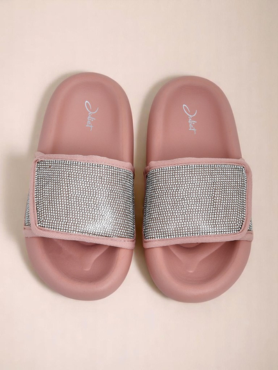 Royalfashion Dámske šľapky s plochou podrážkou Sparkle Step