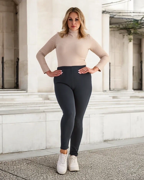 Royalfashion Ženske izolirane hlače tregings PLUS SIZE