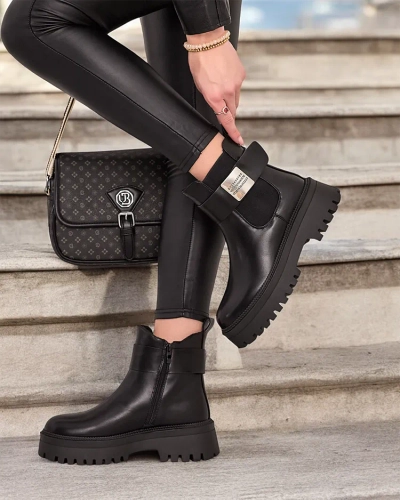 Royalfashion Ženski škornji iz eko usnja Dobi