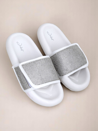 Royalfashion Dámske šľapky s plochou podrážkou Sparkle Step