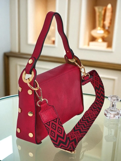 Ženska torbica fuksija Minerva ekološko usnje za na ramo in crossbody