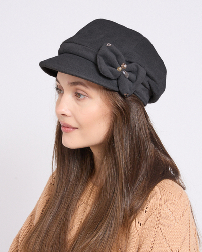 Beret za žene Royalfashion s mašnom