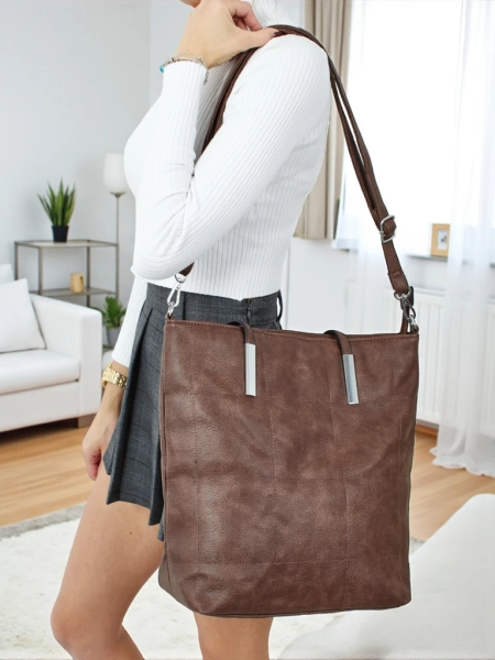 Ženska shopper torba iz eko usnja Tessira