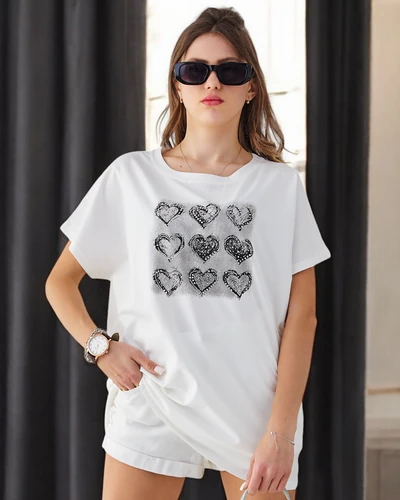 Royalfashion Ženska bombažna majica Zelo veliko src