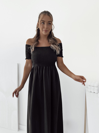 Royalfashion Ženska midi obleka a'la hiszpanka