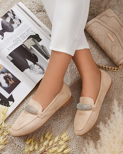 Royalfashion Ženski mokasini eko semiš Rellpes