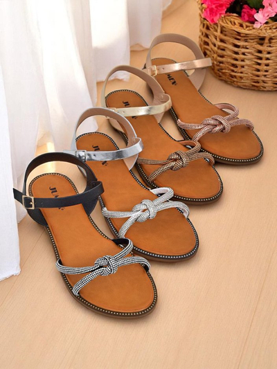 Royalfashion Sandale femrash me zirkone dekorative Bella Shine