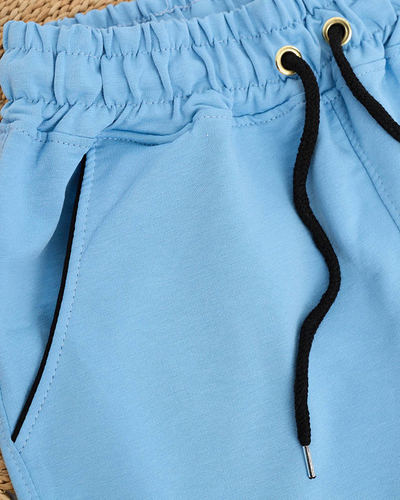 Royalfashion Damskie spodnie dresowe w kolorze niebieskim