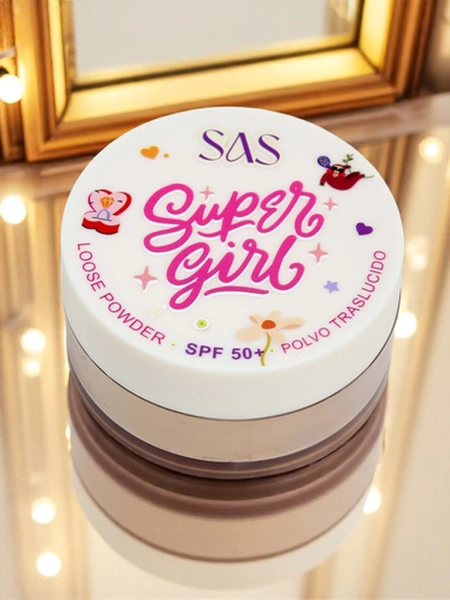 Sypki puder za obraz z SPF 50 Golden Glow