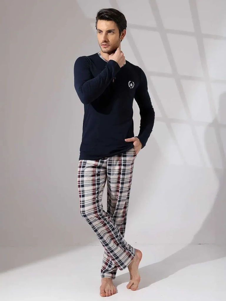 Royalfashion Pijama għażiż tal-bniedem 2-piece