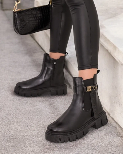 Royalfashion Ženski škornji iz eko usnja Dobinas