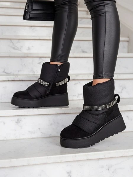 Royalfashion Ženski zimski čevlji z wedge peto Renosi