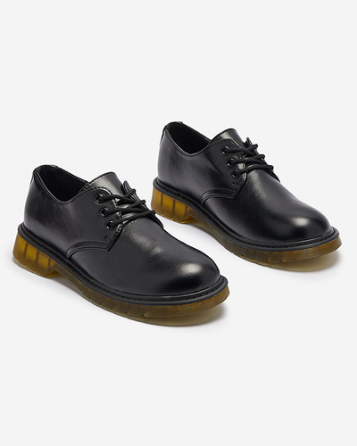 Royalfashion Czarne półbuty damskie Heloso