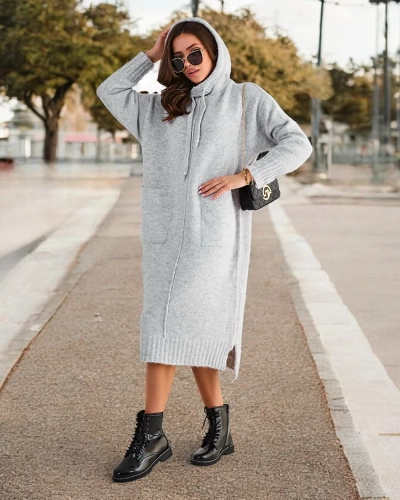 Royalfashion Duga haljina džemper za žene