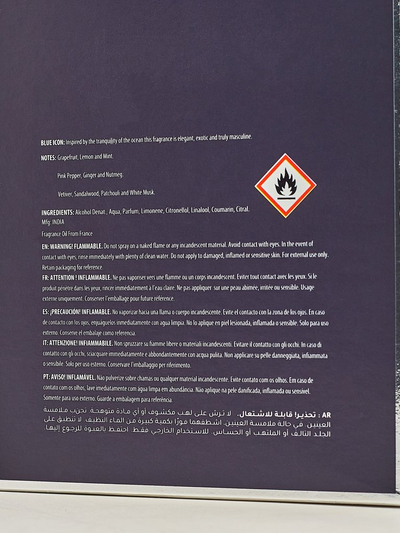 Navdihnjen eau de parfum za moške Blue Icon