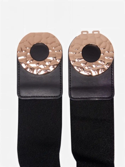 Royalfashion Elastični pas z okrasno zlatno sponko