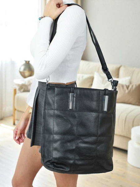 Ženska shopper torba iz eko usnja Tessira