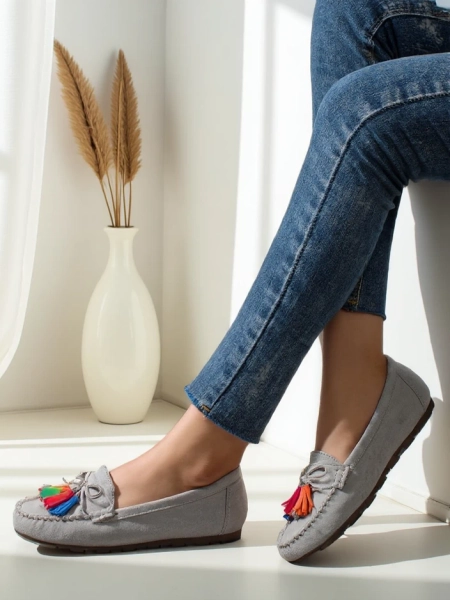 Royalfashion Ženski eco suede mokasini Zimmid