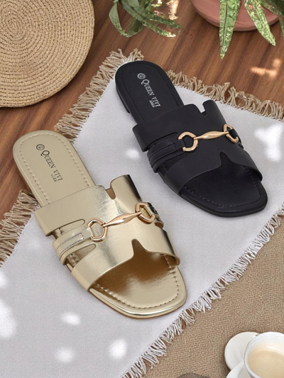 Royalfashion Ženske natikače z ravnim podplatom Lina