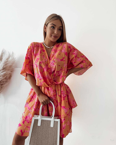 Royalfashion Ženska mini obleka z izvirnim vzorcem