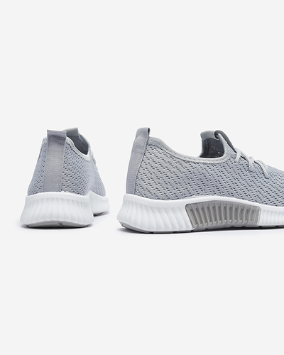 Royalfashion Szare damskie materiałowe buty sportowe Vobbu