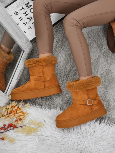 Royalfashion Kratki ženski škornji a'la snežni škornji Myrelle