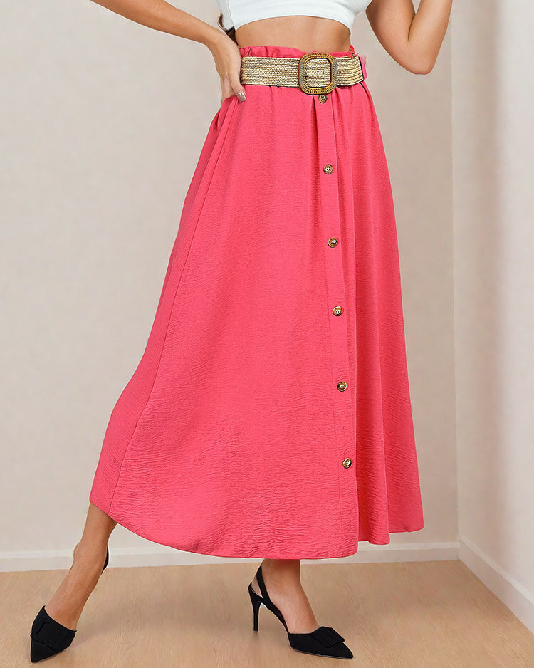 Royalfashion Žensko midi krilo s pasom