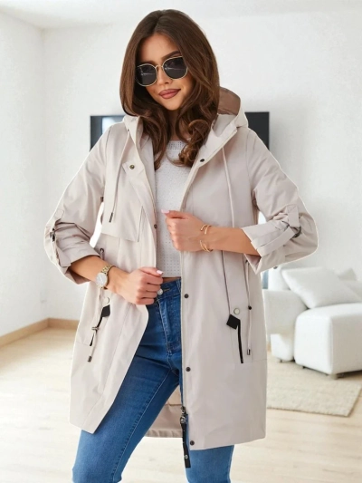 Royalfashion Ženska dolga vetrovka