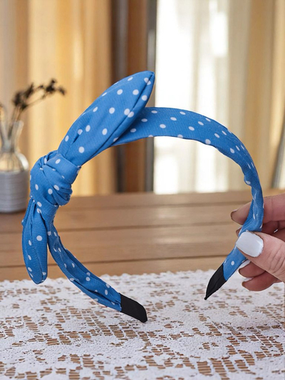 Royalfashion Naglavni trak s pikčasto pentljo Lilka