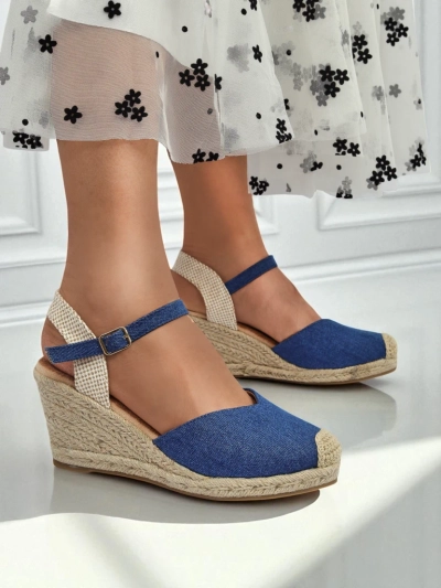Royalfashion Ženski sandali z wedge peto Solara Espadrilles