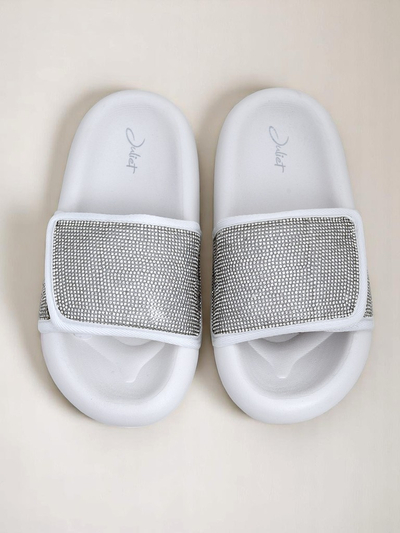 Royalfashion Dámske šľapky s plochou podrážkou Sparkle Step