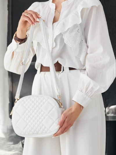 Royalfashion Mala ovalna ženska torbica iz ekološke kože